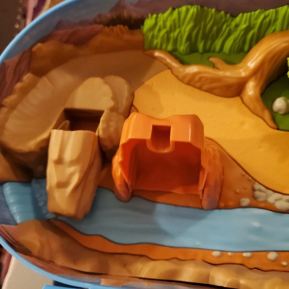 Pokemon Fold Out Desert Playset Carry Case Blue Backpack Play Set Jazwares 2022‎